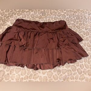 ✨Brown Ruffled Skort✨